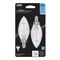 Feit Electric Feit White B10 E12 (Candelabra) Filament LED Bulb Daylight 100 Watt Equivalence 2 pk BPCTC100950WFL2 - alternate 1